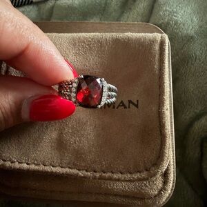 David Yurman Garnet Ring size 8
